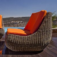 Contemporary fireside chair LAZYrattangarden
