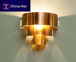 Contemporary wall light DECoutdoorcoppercurved