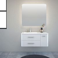 Double washbasin cabinet CHARMwall-hungMDFmetal
