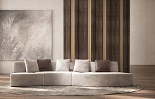 Modular sofa DUNE contemporaryvelvetleather