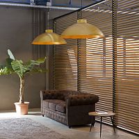 Contemporary ceiling light DOMEroundglassLED