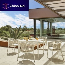 Contemporary dining table Terramareporcelain stonewarealuminum baserectangular