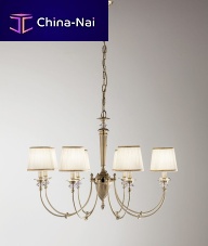 Traditional chandelier CLASSICAbrassfabricincandescent