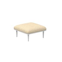Contemporary pouf STYLETTOfabricaluminumsquare