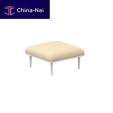 Contemporary pouf STYLETTOfabricaluminumsquare