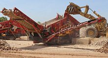 Construction screening unit 893for miningfor recyclingmobile
