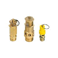Compressed air safety valve 2.8M0002brassViton®for exhaust gas
