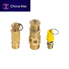 Compressed air safety valve 2.8M0002brassViton®for exhaust gas