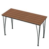 Contemporary high bar table YAHARArecycled plasticipepowder-coated steel base