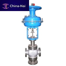Diaphragm valve pneumaticfor controlflange