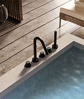 Double-handle bathtub mixer tap TWIGGY W5B.Ycountertopstainless steelindoor