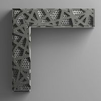 Metal linear shower drain RIBBONPVCEPDMfabric
