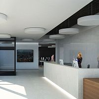 Pendant lamp IZAR R MAXpainted steelacrylic glasscontemporary