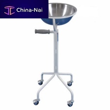 Trolley-mounted surgical basin stand SM 9033 seriesstainless steel