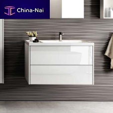 Wall-hung washbasin cabinet 90.1woodencontemporarywith drawers