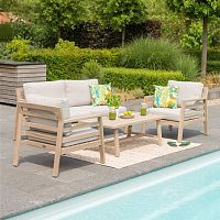 Contemporary armchair BOA VISTAfabricteakgarden