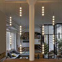Pendant lamp VVVanodized aluminumcontemporarycorded