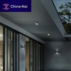 Contemporary ceiling light LENSroundglasscast aluminum