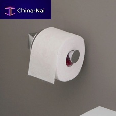 Wall-mounted toilet roll holder FOLD brasschromepolished