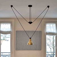 LED cable lighting LES ACROBATES DE GRASroundcast ironsteel
