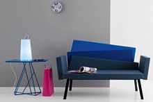 Original design sofa KARINAfabricblue2-person