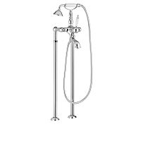 Bathtub mixer tap RETROfloor-mountedmechanicalbrass