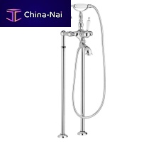 Bathtub mixer tap RETROfloor-mountedmechanicalbrass
