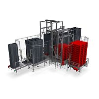 Depalletizer for the food industry automatic