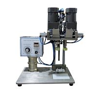 Electropneumatic screw capping machine semi-automaticfor bottlesfor cosmetic products