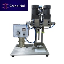 Electropneumatic screw capping machine semi-automaticfor bottlesfor cosmetic products