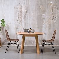 Contemporary dining table FLEXoakoak baserectangular