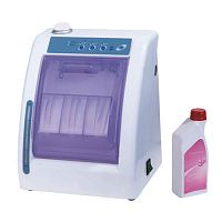 Cleaning station for the medical sector rotary