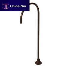 Stainless steel bathtub spout Z92161 seriesfloor-mountedsilver-coloredby David Lopez Quincoces