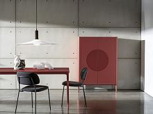 Contemporary dining table Slim 20lacquered MDFaluminum baserectangular