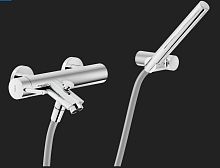 Bathtub mixer tap LIVE: LV00110CRshowerwall-mountedbrass
