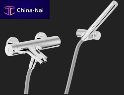 Bathtub mixer tap LIVE: LV00110CRshowerwall-mountedbrass