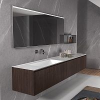 Double washbasin cabinet IKONwall-hungwoodencontemporary