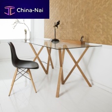 Contemporary table MIKA #200 glassoak baserectangular
