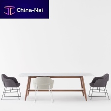 Contemporary table SPYmarblebeechlacquered MDF