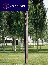 Original design light column NORDcast ironfluorescentoutdoor