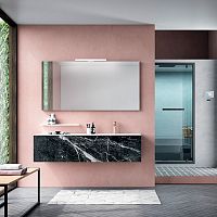 Wall-hung washbasin cabinet Comp. ECL 01marbleSolid Surfacecontemporary