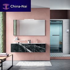 Wall-hung washbasin cabinet Comp. ECL 01marbleSolid Surfacecontemporary