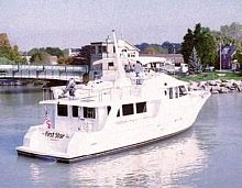 Cruising motor yacht PASSAGE MAKER 62trawlerflybridgeraised pilothouse
