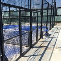 Steel wire mesh PADEL COURTfor fencingsquare meshblack