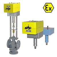 Electric valve actuator ExMax.. + LINlinearspur gearcompact