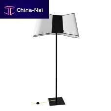 Floor-standing lamp COUTURElacquered steelfabriccontemporary