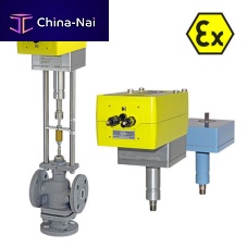 Electric valve actuator ExMax.. + LINlinearspur gearcompact