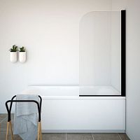 Fixed bath screen TITAN Itempered glasspartial frame