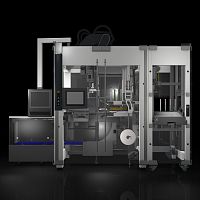 Horizontal case packer PEWO-form SLC seriesfully-automaticcompactadhesive tape