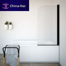 Fixed bath screen TITAN Itempered glasspartial frame